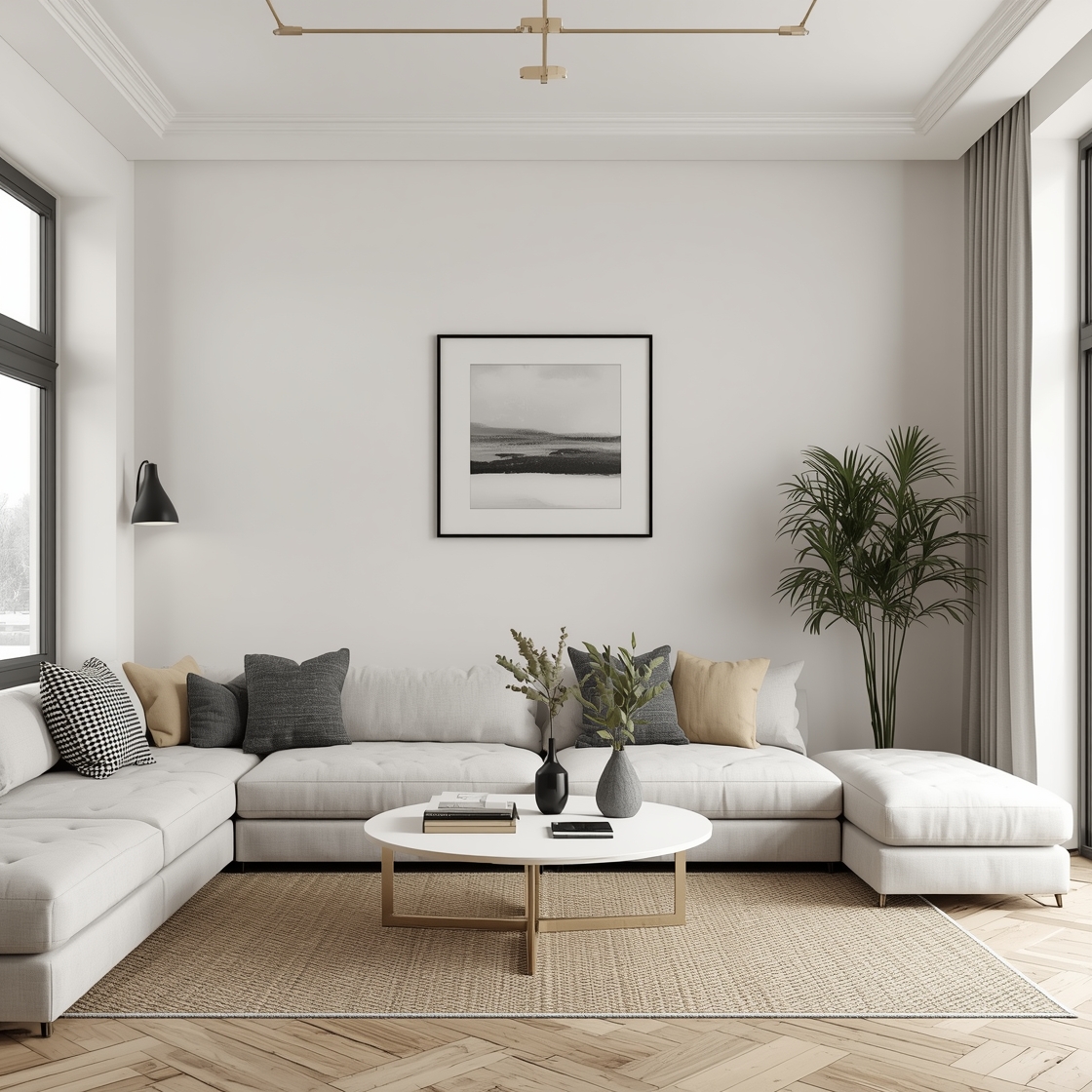 Minimalistische Einrichtung