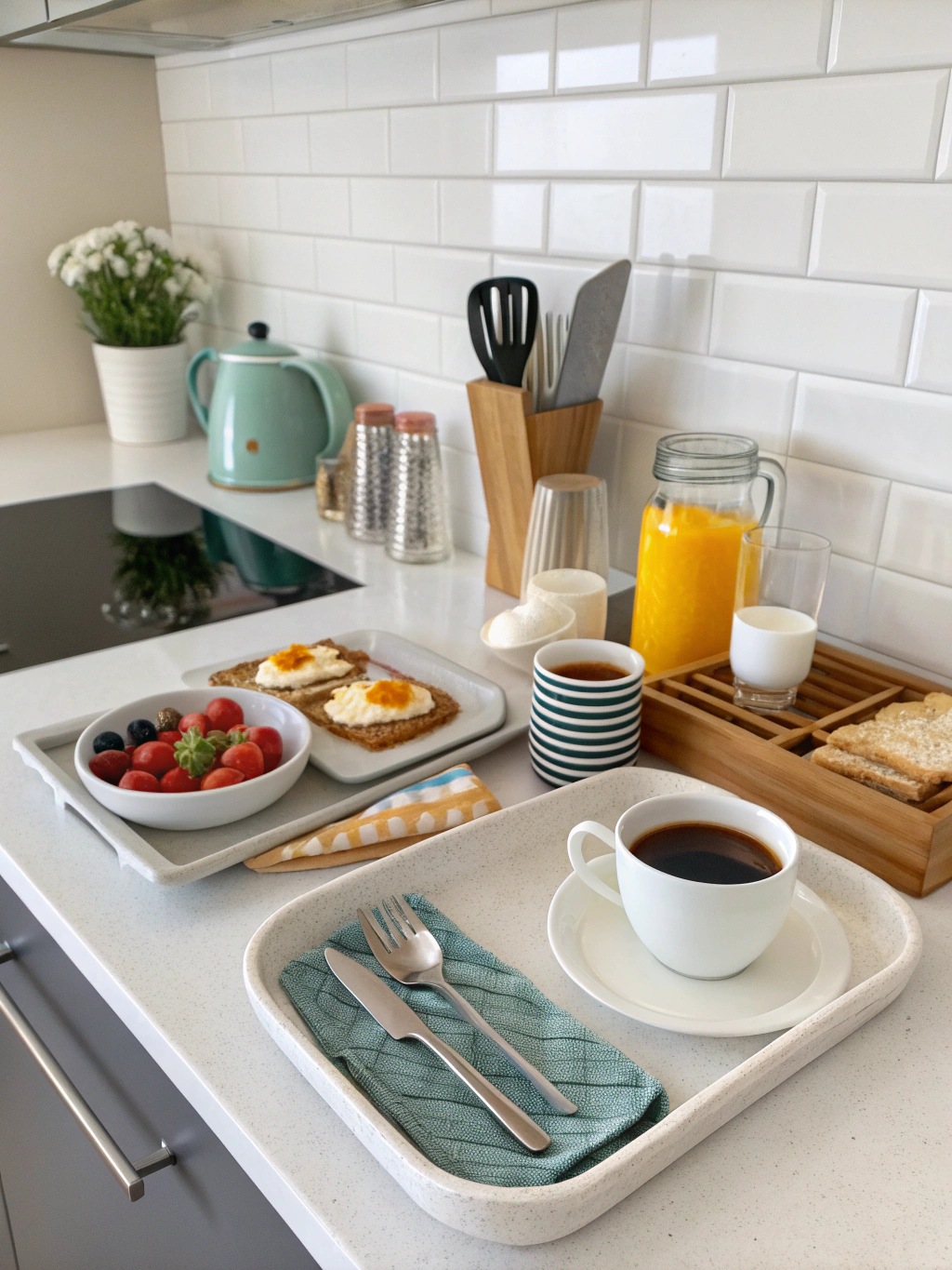 organisierter morgen apartment