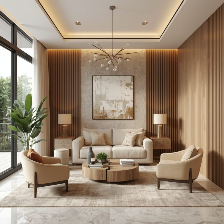 japandi beige madera