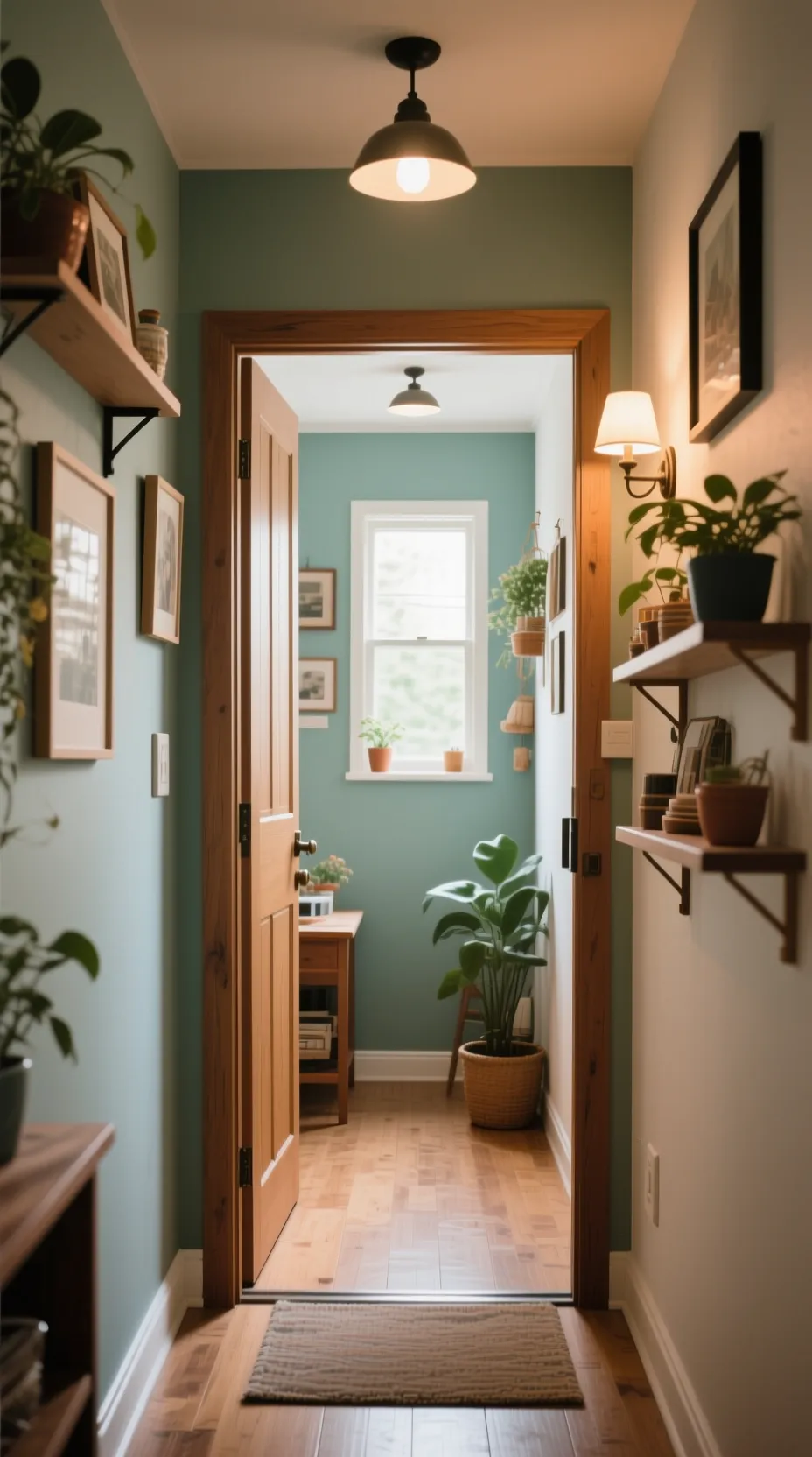 entrada casa pequeña decoración