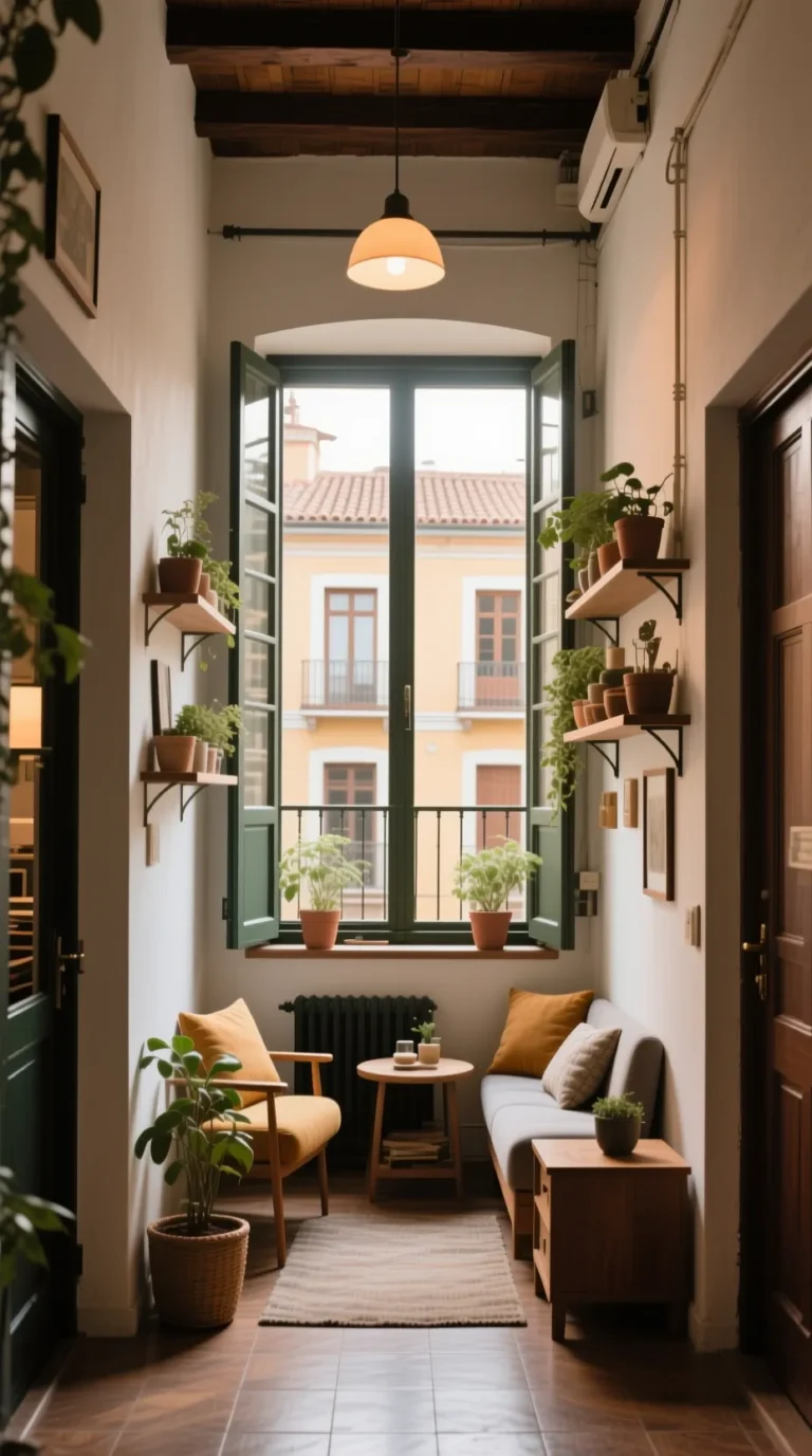 balcón pequeño acogedor