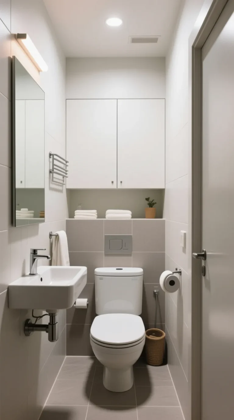 baño minimalista pequeño