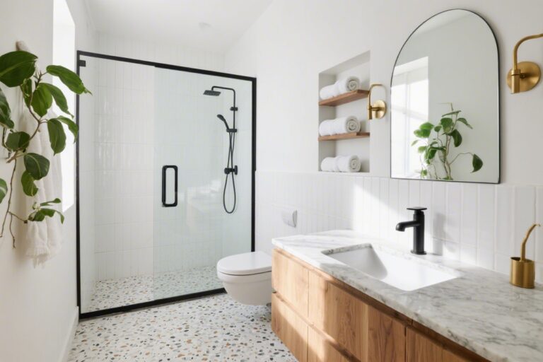 Tiny Bathroom Ideas With No Tub That Look Luxe, Not Cramped