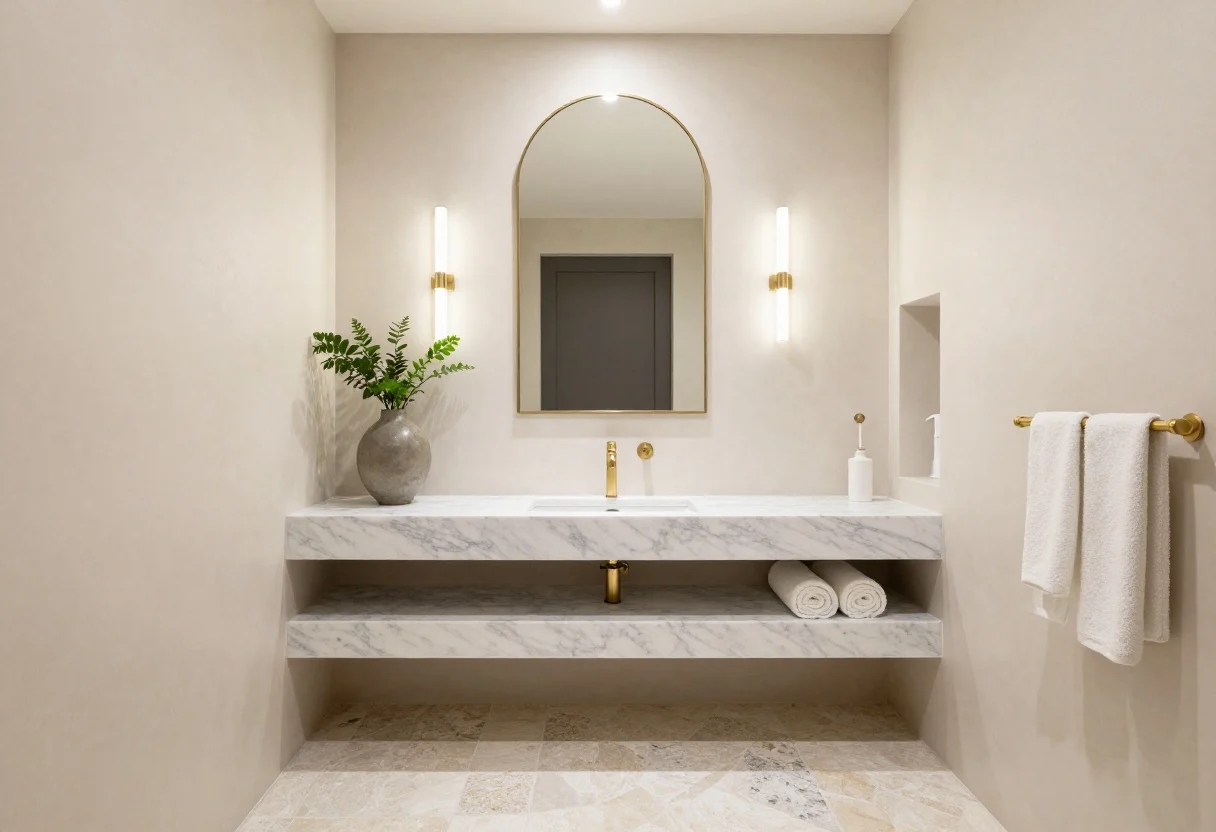 Featured image for: 8 Small Bathroom Decor Ideas That Look High-End