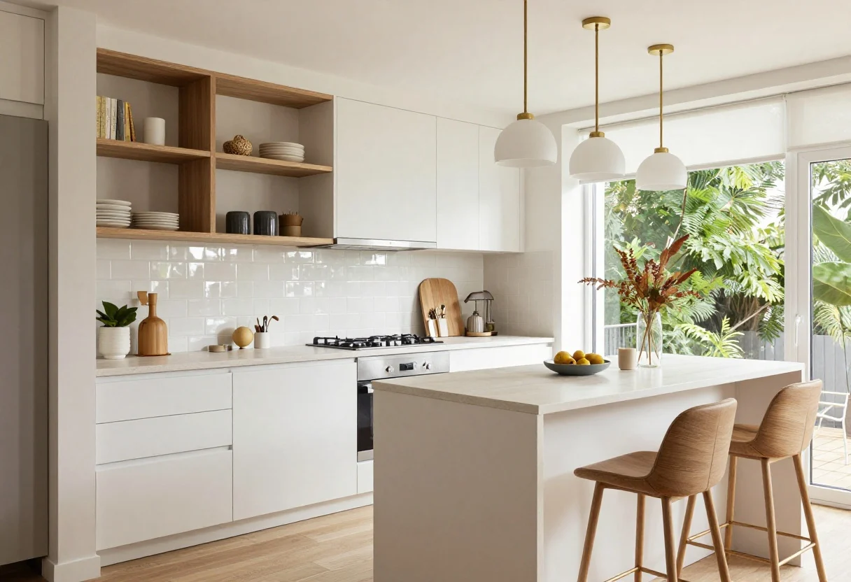 Featured image for: 9 Small Apartment Kitchen Ideas That Feel Bigger Instantly